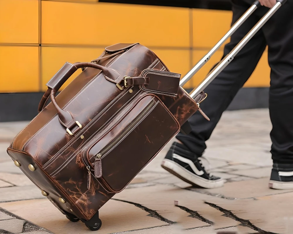 vintage trolley luggage